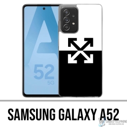 Custodia per Samsung Galaxy A52 - Logo bianco sporco