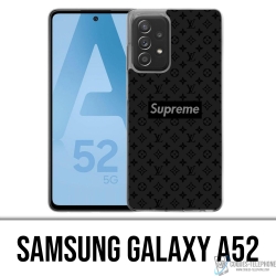 Samsung Galaxy A52 Case - Supreme Vuitton Schwarz