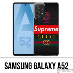 Coque Samsung Galaxy A52 - Versace Supreme Gucci