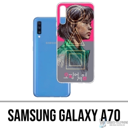 Samsung Galaxy A70 Case - Tintenfisch Game Girl Fanart