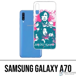 Samsung Galaxy A70 Case - Squid Game Characters Splash