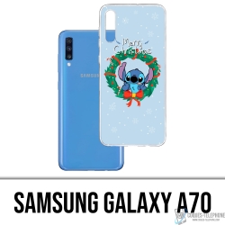 Coque Samsung Galaxy A70 - Stitch Merry Christmas
