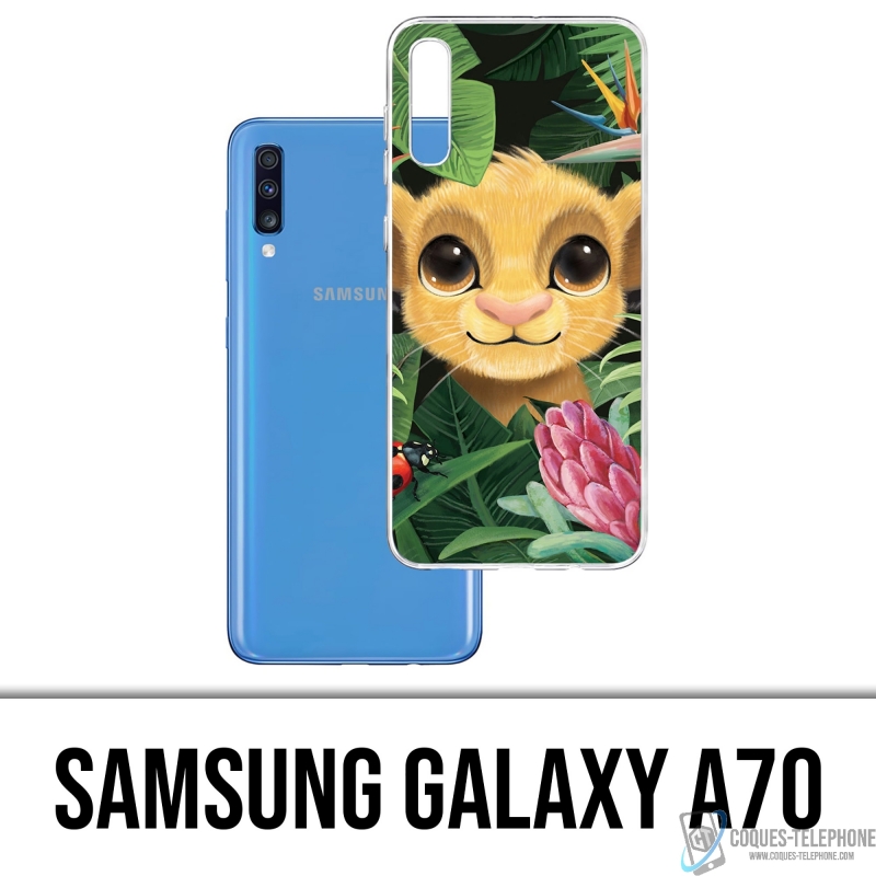 Samsung Galaxy A70 Case - Disney Simba Baby Leaves