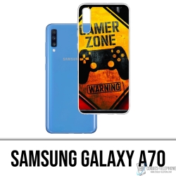 Samsung Galaxy A70 Case - Gamer Zone Warning
