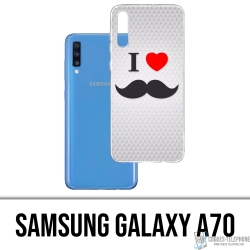 Samsung Galaxy A70 Case - Ich liebe Schnurrbart