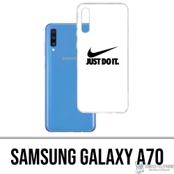 Coque Samsung Galaxy A70 - Nike Just Do It Blanc