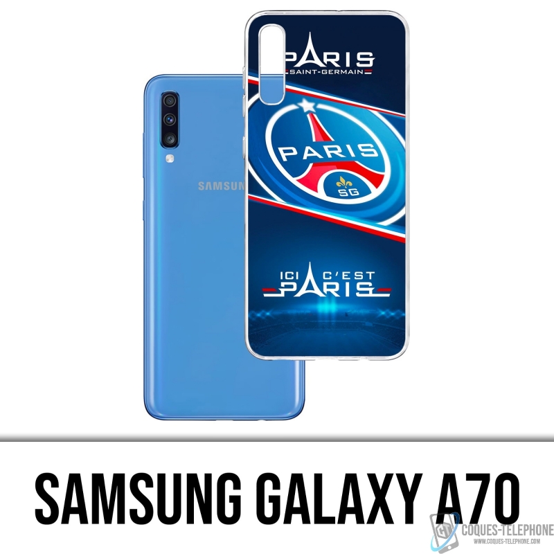 Coque Samsung Galaxy A70 - PSG Ici Cest Paris