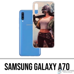Custodia per Samsung Galaxy A70 - Ragazza PUBG