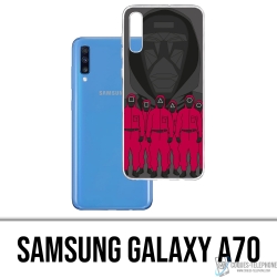 Cover Samsung Galaxy A70 - Agente dei cartoni animati del gioco del calamaro