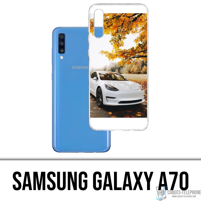 Samsung Galaxy A70 Case - Tesla Autumn