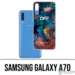 Custodia per Samsung Galaxy A70 - Nuvola di colore bianco sporco