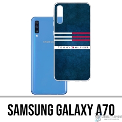 Custodia per Samsung Galaxy A70 - Righe Tommy Hilfiger