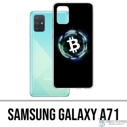 Custodia per Samsung Galaxy A71 - Logo Bitcoin