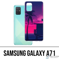 Custodia per Samsung Galaxy A71 - Viola Miami Beach