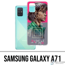 Samsung Galaxy A71 Case - Tintenfisch Game Girl Fanart