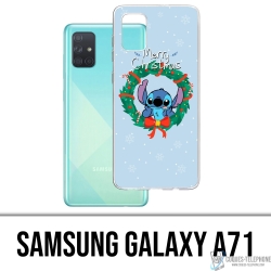 Custodia per Samsung Galaxy A71 - Stitch Buon Natale