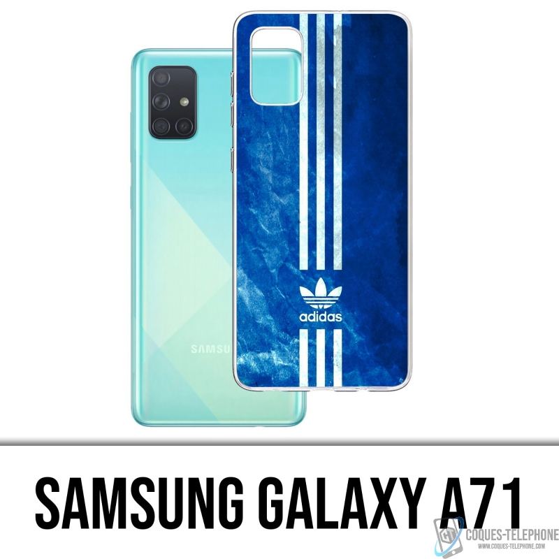 Custodia per Samsung Galaxy A71 - Adidas strisce blu