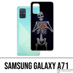 Coque Samsung Galaxy A71 - Coeur Squelette