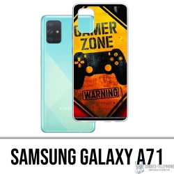 Samsung Galaxy A71 Case - Gamer Zone Warning