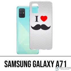 Samsung Galaxy A71 Case - Ich liebe Schnurrbart