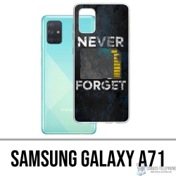 Samsung Galaxy A71 Case - Nie vergessen