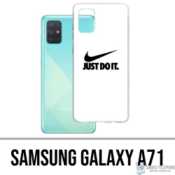 Samsung Galaxy A71 Case - Nike Just Do It Weiß