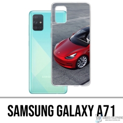 Samsung Galaxy A71 Case - Tesla Model 3 Rot