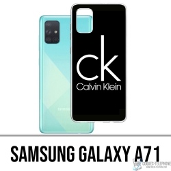 Funda Samsung Galaxy A71 - Calvin Klein Logo Negro