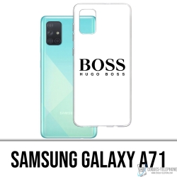 Coque Samsung Galaxy A71 - Hugo Boss Blanc