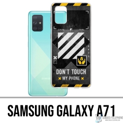 Custodia per Samsung Galaxy A71 - bianco sporco con telefono touch incluso