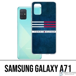 Custodia per Samsung Galaxy A71 - Righe Tommy Hilfiger