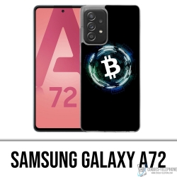 Custodia per Samsung Galaxy A72 - Logo Bitcoin