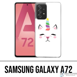 Coque Samsung Galaxy A72 - Gato Unicornio