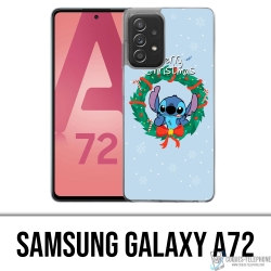 Coque Samsung Galaxy A72 - Stitch Merry Christmas