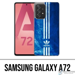 Custodia per Samsung Galaxy A72 - Adidas strisce blu