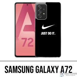 Coque Samsung Galaxy A72 - Nike Just Do It Noir