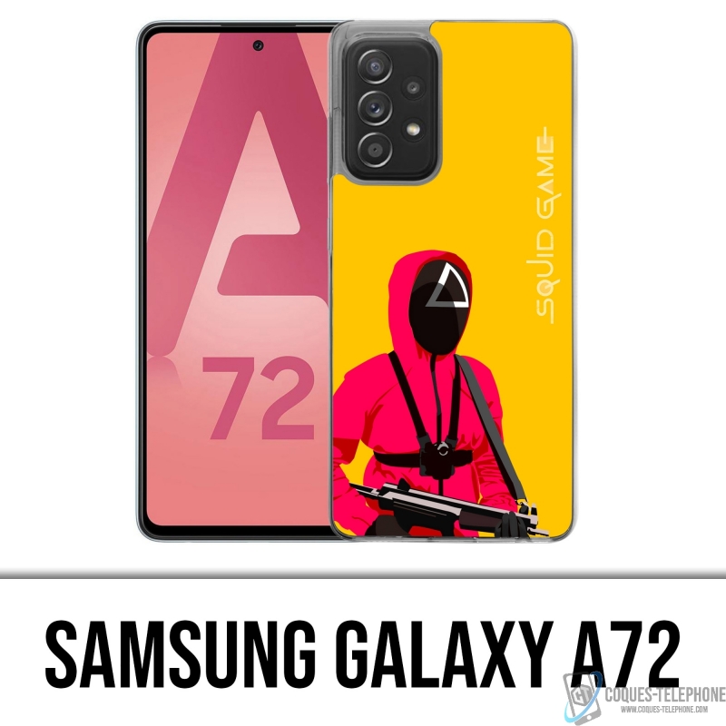 Coque Samsung Galaxy A72 - Squid Game Soldat Cartoon