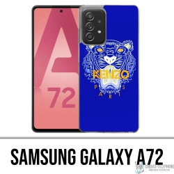 Samsung Galaxy A72 case - Kenzo Blue Tiger