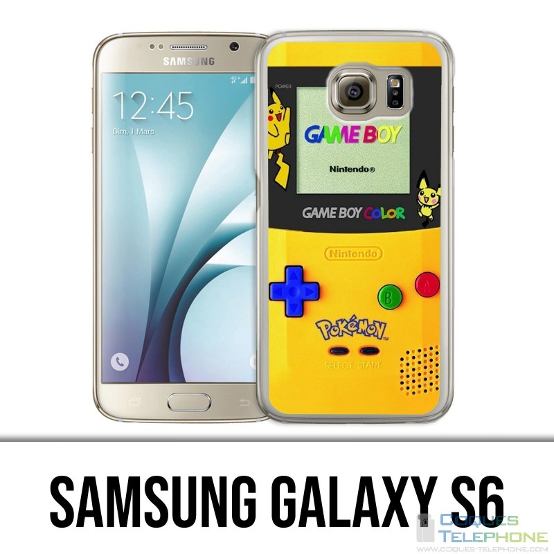 Carcasa Samsung Galaxy S6 - Game Boy Color Pikachu Amarillo Pokeì Mon