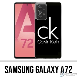 Custodia Samsung Galaxy A72 - Logo Calvin Klein Nera