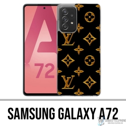 Coque Samsung Galaxy A72 - Louis Vuitton Gold