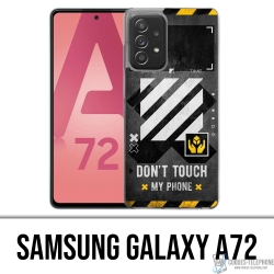 Custodia per Samsung Galaxy A72 - bianco sporco con touch phone
