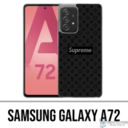 Samsung Galaxy A72 Case - Supreme Vuitton Schwarz
