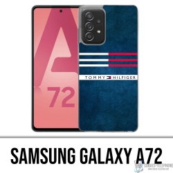 Custodia per Samsung Galaxy A72 - Righe Tommy Hilfiger