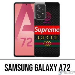 Coque Samsung Galaxy A72 - Versace Supreme Gucci
