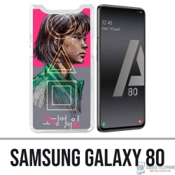 Custodia Samsung Galaxy A80 / A90 - Ragazza gioco calamari Fanart