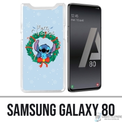 Custodia per Samsung Galaxy A80 / A90 - Stitch Merry Christmas
