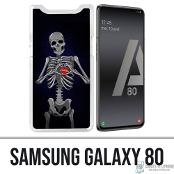 Custodia per Samsung Galaxy A80 / A90 - Cuore Scheletro