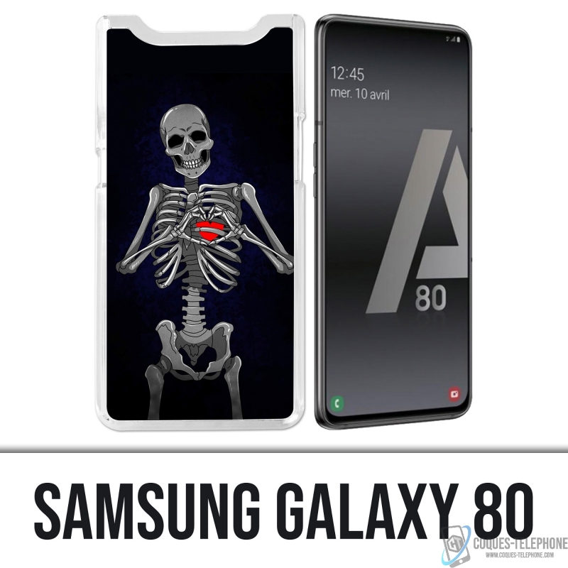 Coque Samsung Galaxy A80 / A90 - Coeur Squelette