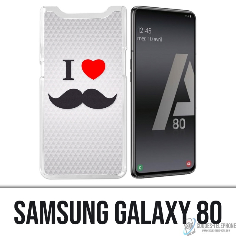 Coque Samsung Galaxy A80 / A90 - I Love Moustache
